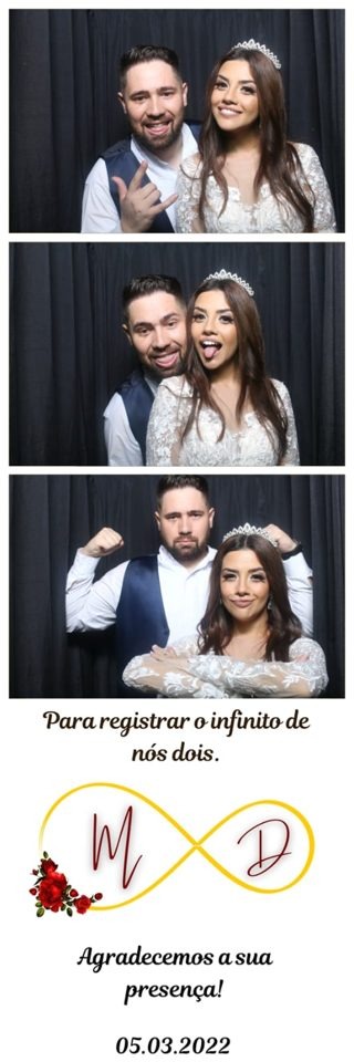 Impressão de casamento com moldura personalizada